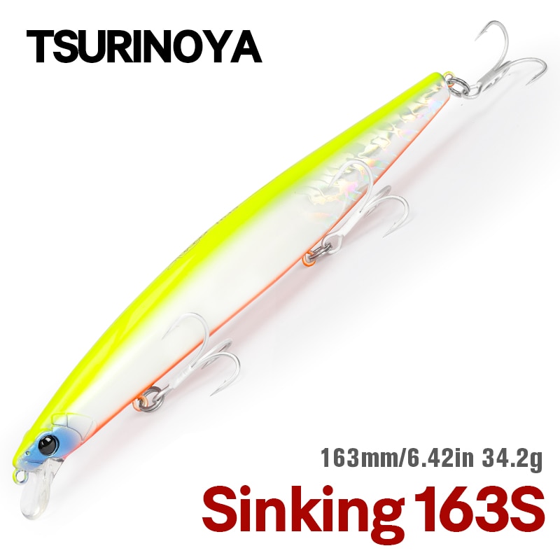 TSURINOYA STINGER 163S Ʈ  ĳ ŷ ٴ幰 ̳, ٴ  ̳, ΰ  ϵ ̳, 163mm, 34.2g